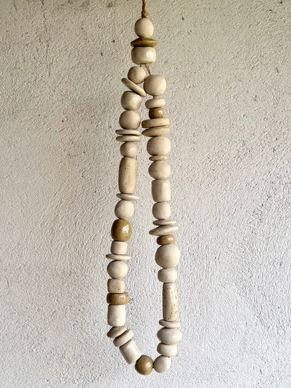 Studio Meraki scandinavian decorative ceramic bead garland boho wabi-sabi style